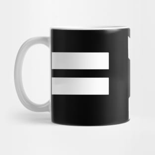 Equality is Greater Than Division Math Graphic White Mug